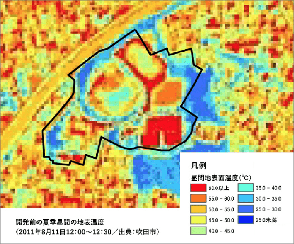 【開発前／地表温度の調査】図