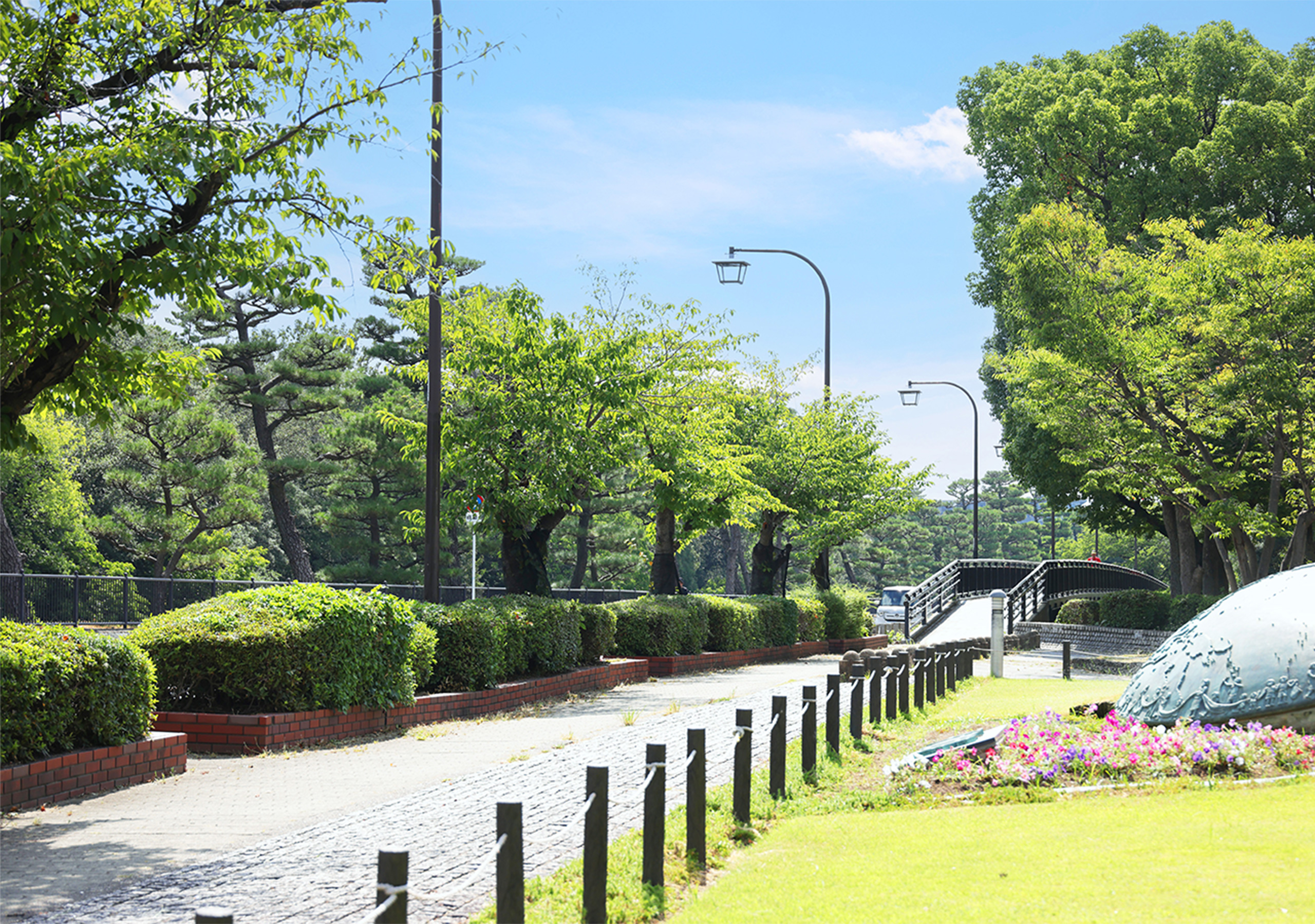 現地周辺の街並み