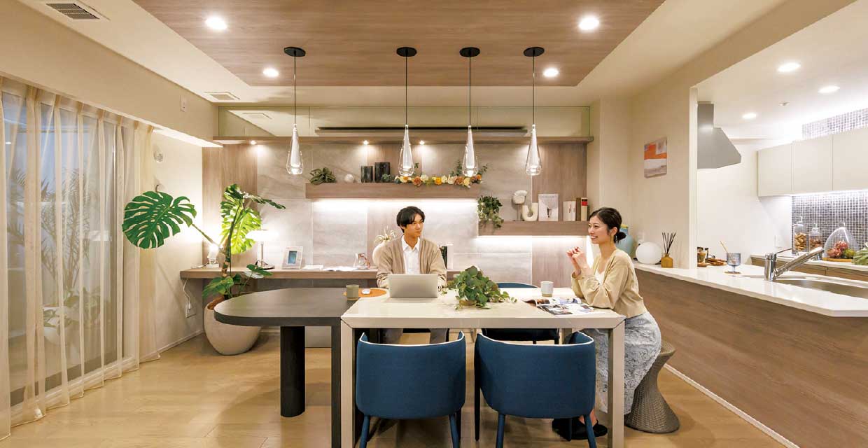 Living Dining Kitchen