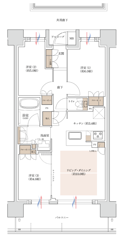 C1タイプ間取図