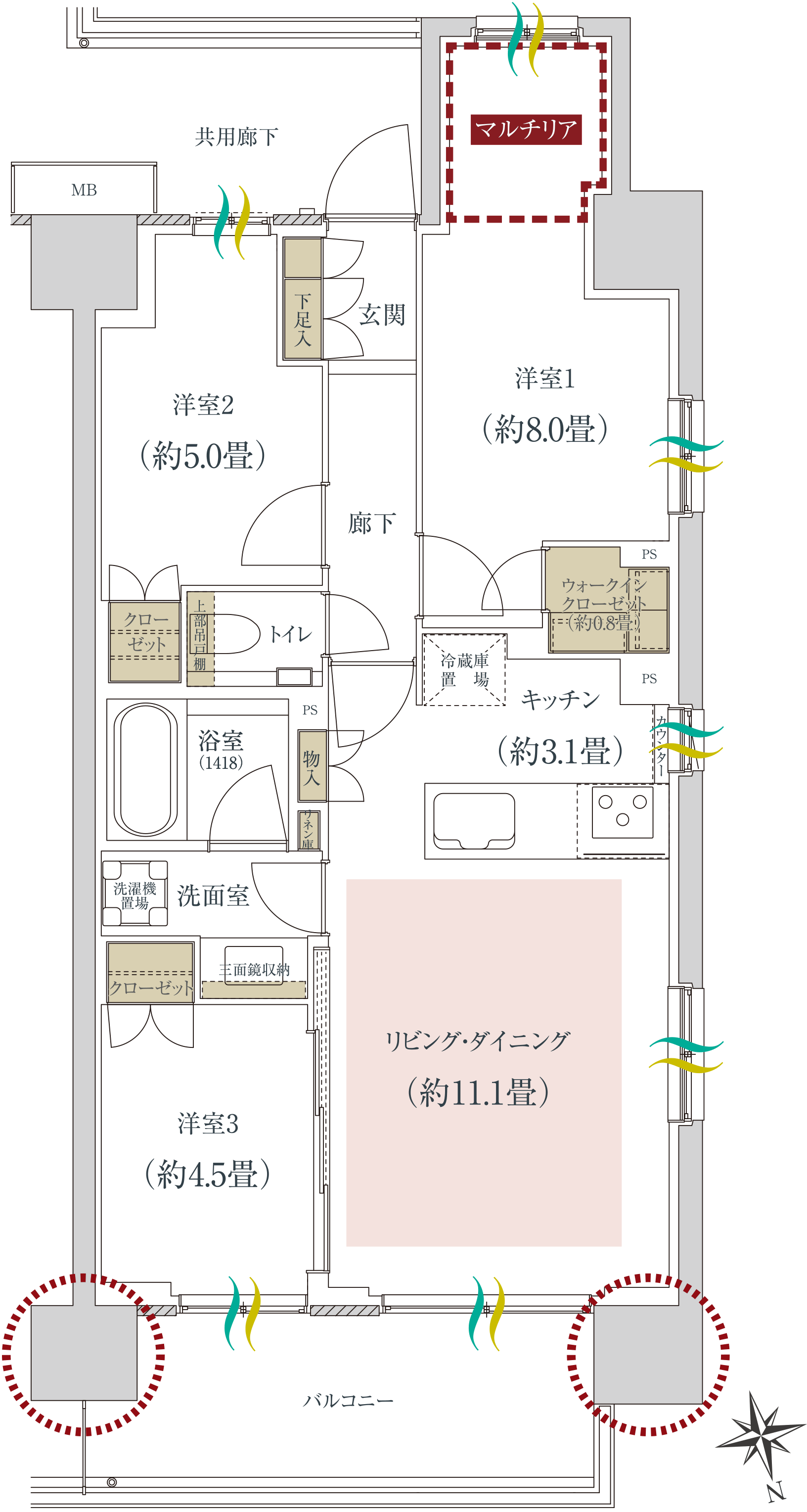 A type 間取り図