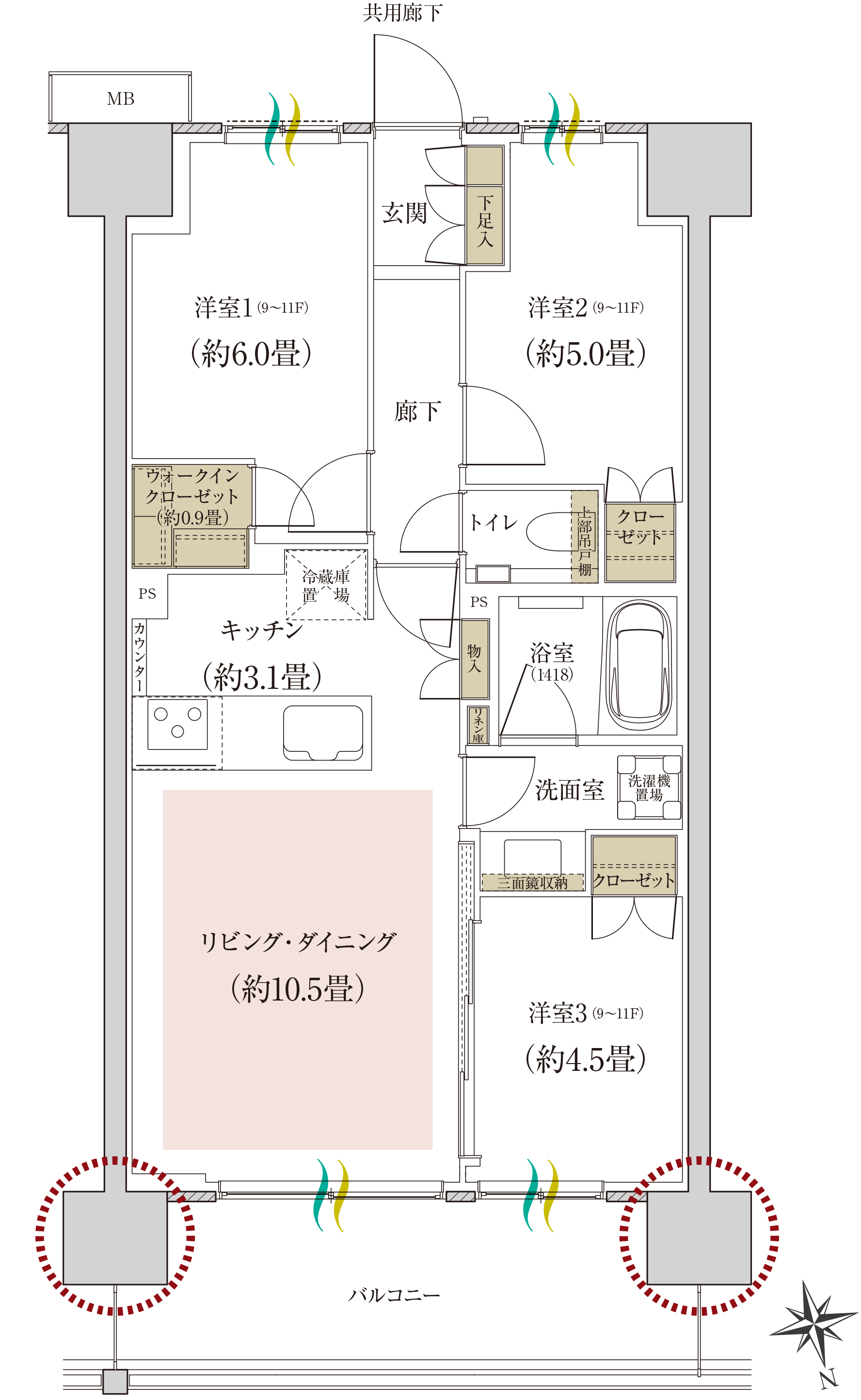 C type 間取り図