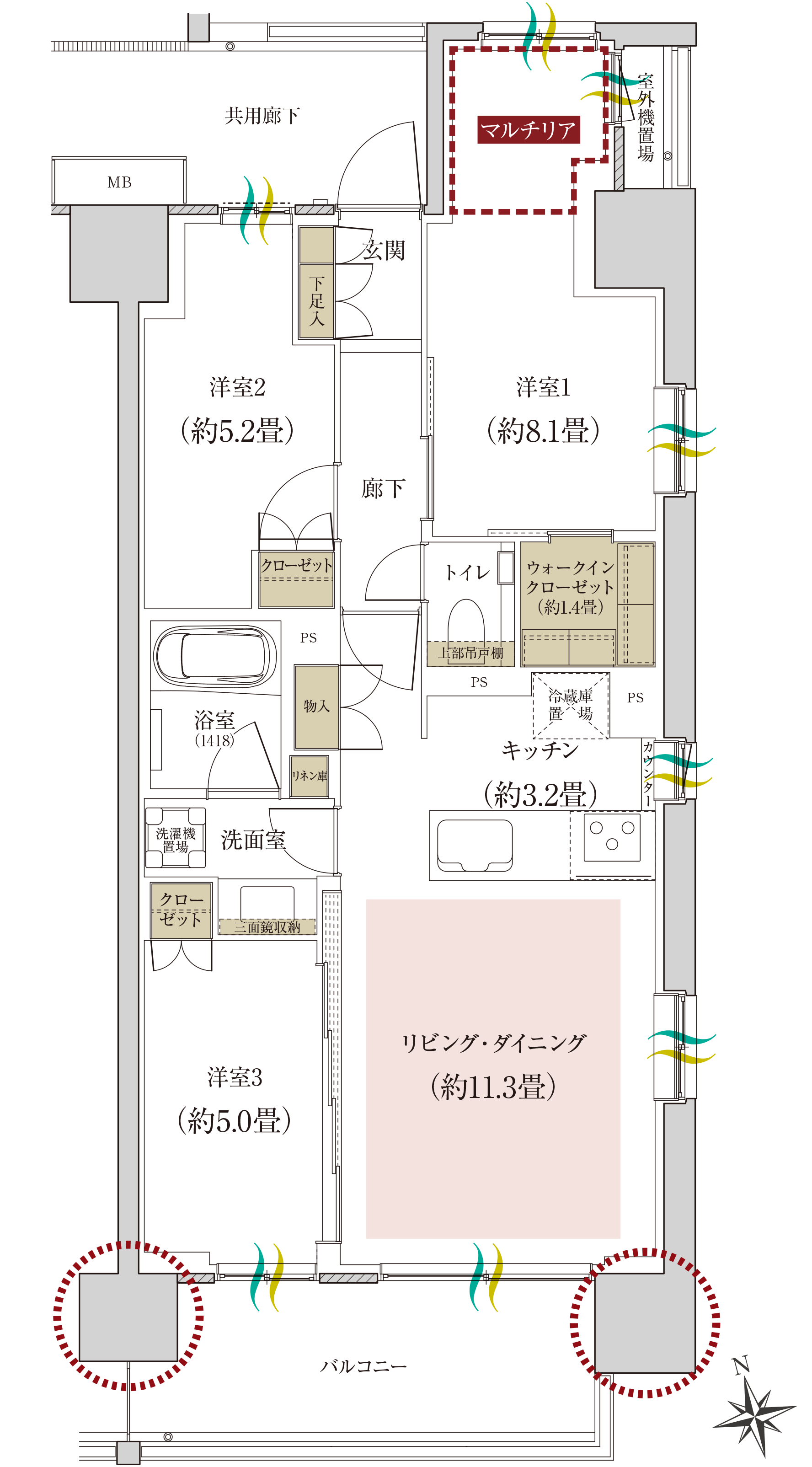 I type 間取り図