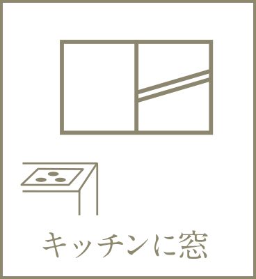 キッチンに窓