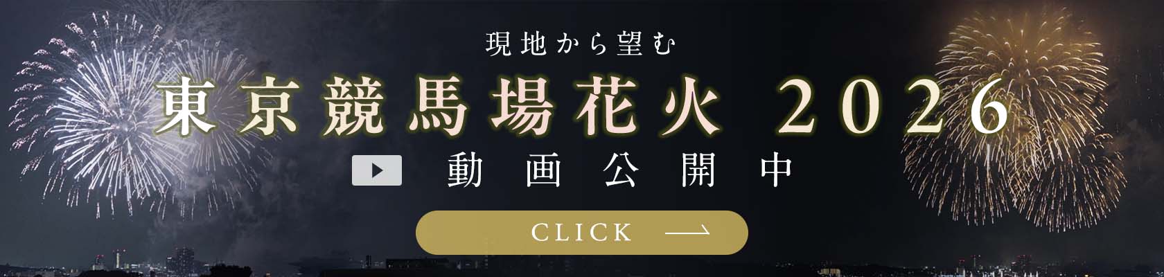 現地から望む「東京競馬場花火2026」動画公開中